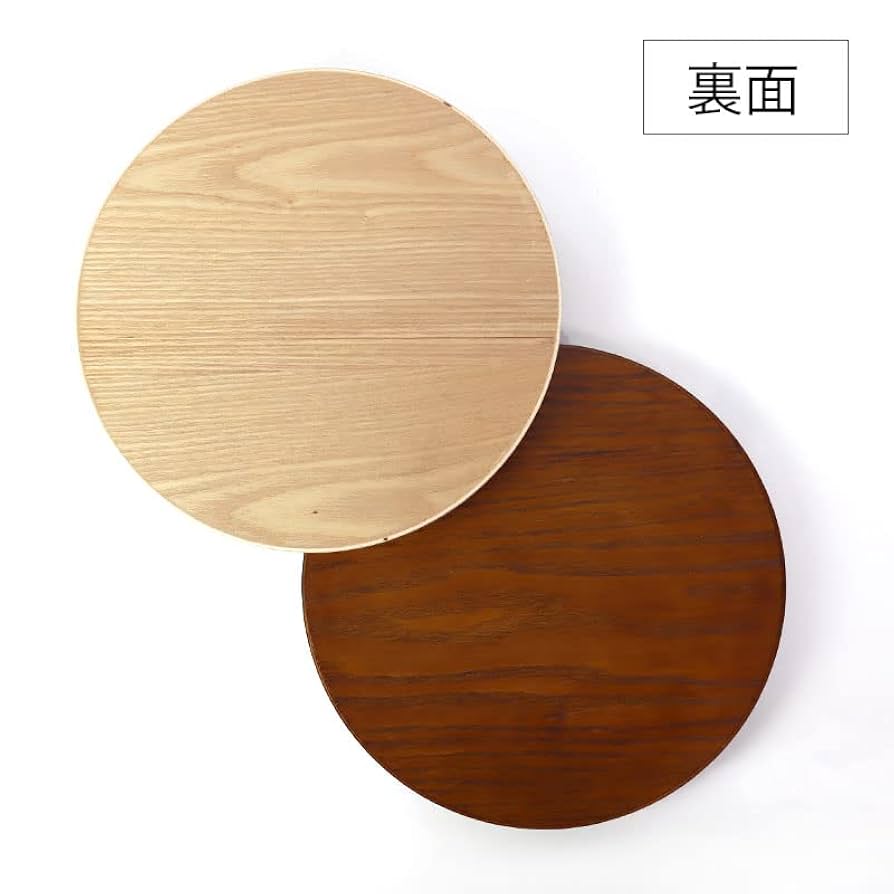 Amazon｜天然木製 丸盆 9寸 27cm 木目 お盆 白木 漆塗り トレー
